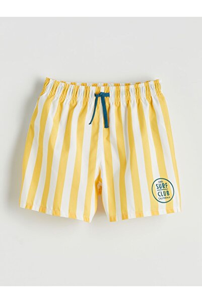 LC Waikiki Pantaloni scurți de înot pentru băieți LCW Kids Striped cu imprimeu