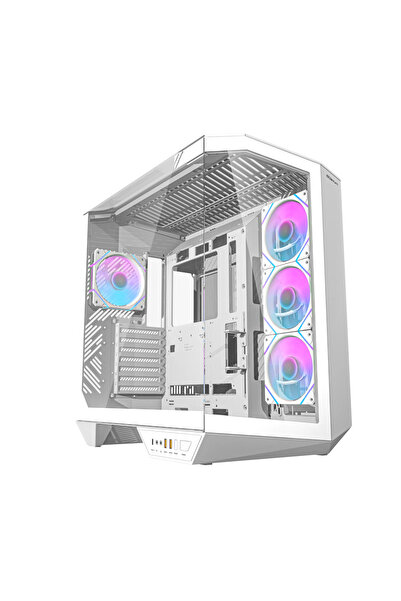 Quantum Gaming Proxima Beyaz 4 Adet ARGB Fan 390mm VGA Temperli Cam ve Type-C...