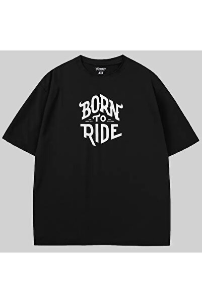 Crazy Tricou Born To Ride supradimensionat