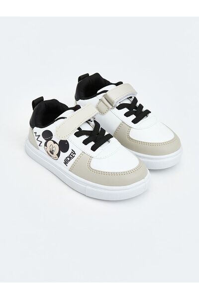 LC Waikiki Pantofi sport pentru bebelusi cu imprimeu Mickey Mouse LCW STEPS