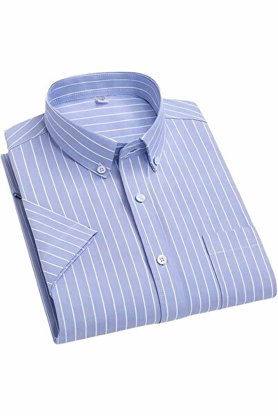 casme Polo Shirts for Men Button Down Shirts Stretch Regular Fit Plaid Gingham