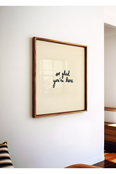 ARTHOUSECOLLECTIVE So Glad You Are Here - Square Poster Collection - Unframed...