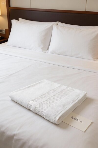 serelya منشفة حمام من قماش العسل مكونة من قطعتين - 90×145 سم، 280 جرام، 100% قطن