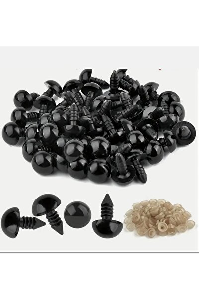 biroyuncakatolyesi 10MM AMİGURUMİ GÖZ , VİDALI GÖZ (10 ÇİFT)