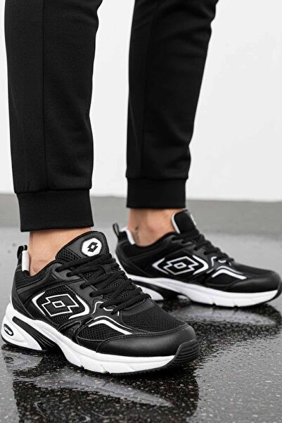 Lotto حذاء الجري والتدريب للرجال باللون الأسود 5Fx A101938224