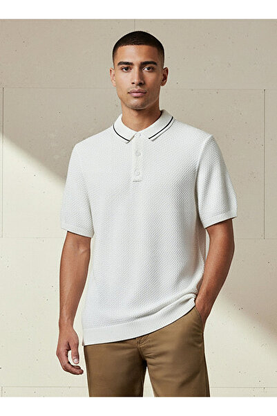 Iconic تي شيرت بولو رجالي بأكمام قصيرة ومحكم