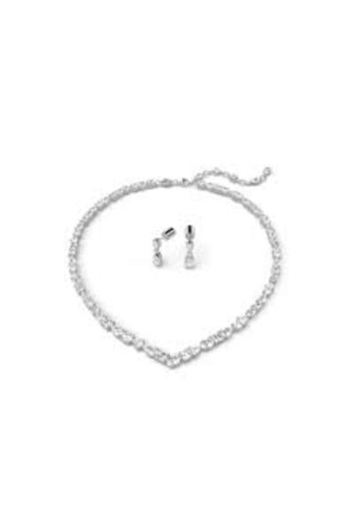 Swarovski Mesmera Set, Karışık kesimler, Beyaz, Rodyum kaplama