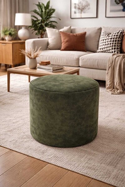 aslandecor Soho Kumaş Kare Puf 40×40×45 cm – Dekoratif Oturma Makyaj Pufu Yuv...