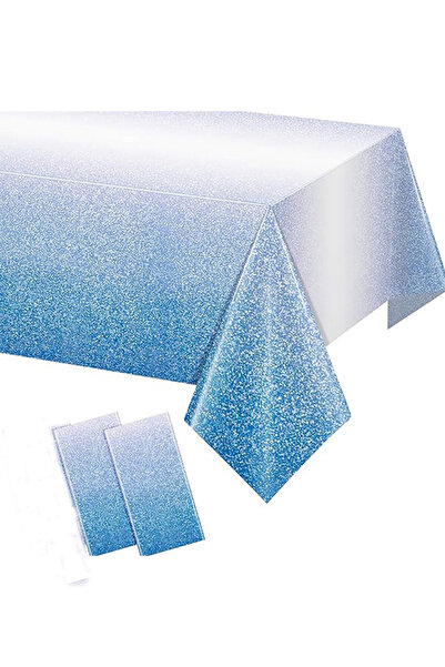 Generic 2 Pack Rectangular Disposable PE Tablecloth Plastic Tablecloths For B...