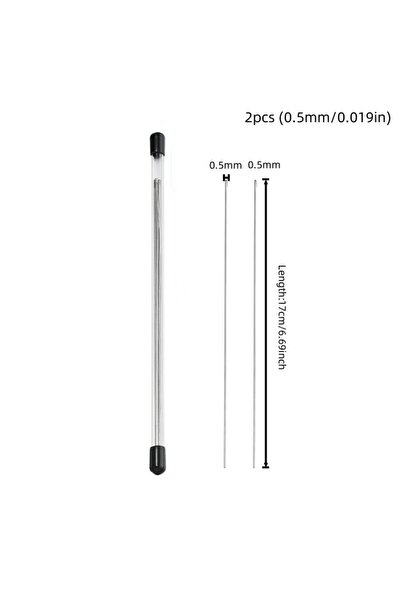 Choice3 مجموعة إبر تطريز بالخرز (قطعتان) - 0.5 مم - سهلة التلقيم، فتحة جانبية...