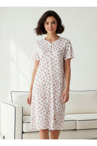 FAV Printed Sleepshirt with Short Sleeves