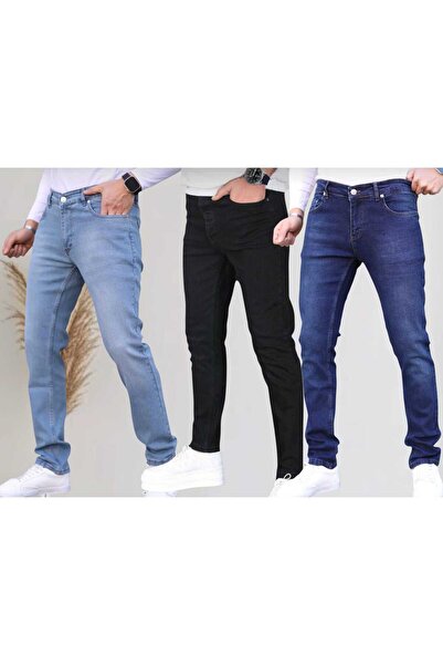 G GOLEND 3 Pieces Men's Jeans Trousers Flared Leg Stretch Fabric 3-Piece 2026