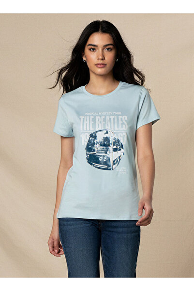SP Characters Cotton T-shirt with The Beatles Print