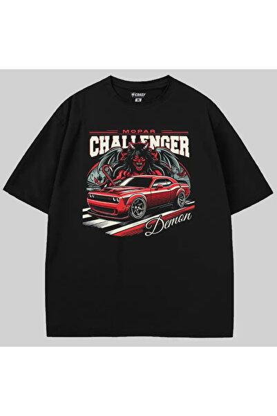 Crazy Μπλουζάκι Dodge Challenger Demon oversized