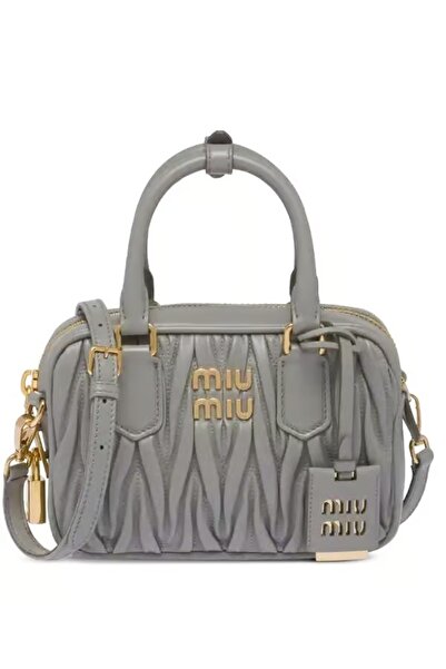 Miu Miu Arcadie Quilted nappa leather bag Top Handbag Shoulder With Crossbody...