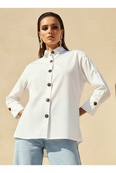 2Xtremz Cotton Oversized Shirt 3/4 Sleeves