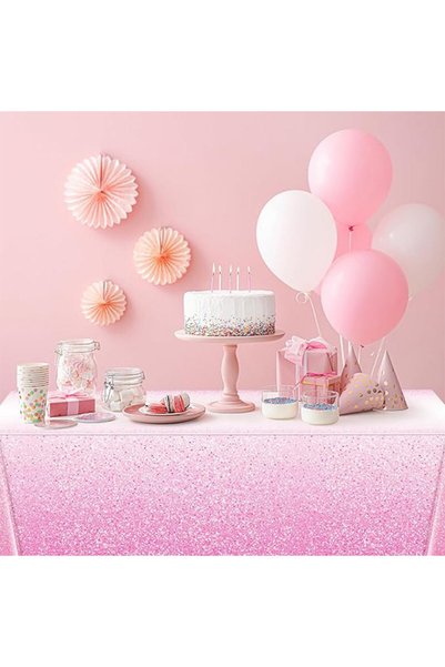 Generic 2 Pack Rectangular Disposable PE Tablecloth Plastic Tablecloths For Birthday Party 137*274cm