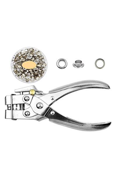 choice2 style 2 set Professional Eyelet Hole Punch Pliers Kit 100 Eyelets Gro...