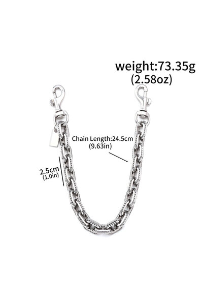 Choice BG00153-02 2025 All-season Versatile Metal Two-color Chain Bag Pendant...