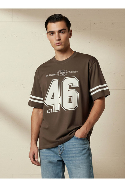 SP Characters Men Regular Fit Crew Neck Short Sleeve San Francisco Forty Nine...