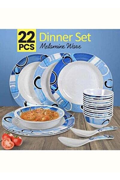 Generic 22-Piece Melamine Ware Dinner Set