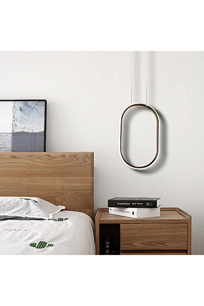 Humer Modern pendant light, 380*260 cm, gold color, 3 lights, 30 watts