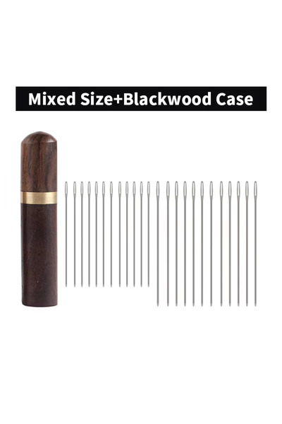 Choice5 مجموعة إبر خياطة جلدية من WUTA، 12 قطعة، إبرة خياطة ذات ثقب كبير، إبر...