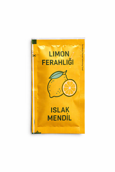 Ordina Limon Ferahlığı Tek Kullanımlık Kolonyalı Islak Mendil