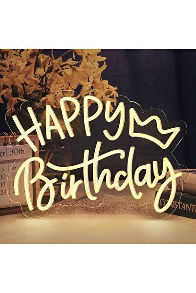 Slasa لافتة نيون LED لعيد ميلاد سعيد، مقاس 41 × 31 سم، مصباح جداري LED قابل ل...