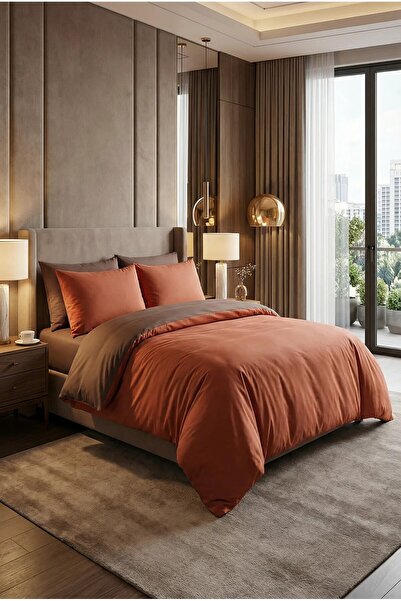 serelya Σετ Παπλωματοθήκη Διπλό - Διπλής Χρήσης - Ύφασμα Ranforce 100% Βαμβάκι