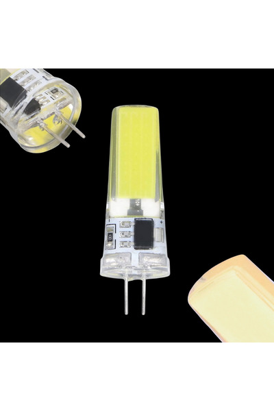 tg tek-iş global G4 COB LED Ampul 6500K Soğuk Beyaz Silikon Kapsül LED Aydınl...