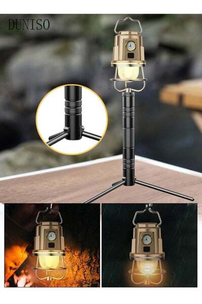 DOMEET Vintage Camping Lantern 3 Lighting Modes Portable Tent Lamp