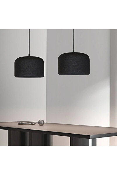 Humer Modern single pendant light, black, E27*1L, diameter 30 cm