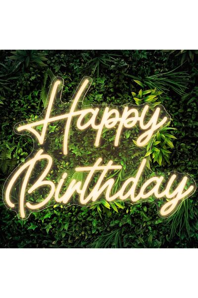 Slasa لافتة نيون LED لعيد ميلاد سعيد، مقاس 42 × 29 سم، مصباح جداري LED قابل ل...