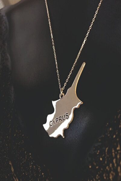 GWOMA Men Women Cyprus (Cyprus) Map Flag White Color Country Necklace
