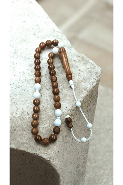İnan Tesbih Kuka and Camel Bone Combination Sphere Cut Prayer Beads