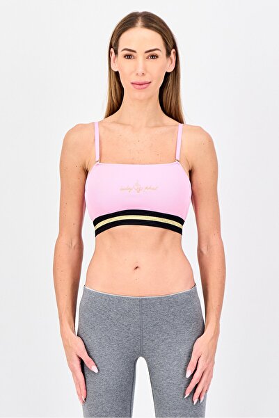 Puma Baby Fat x Women Non Padded Embroidered Outdoor Bra, Pink