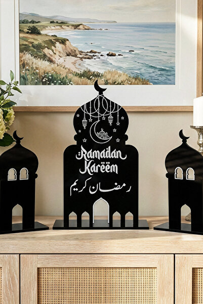 iwa concept Ramadan Kareem Written Acrylic Table Decor - Ramadan Iftar Tablew...