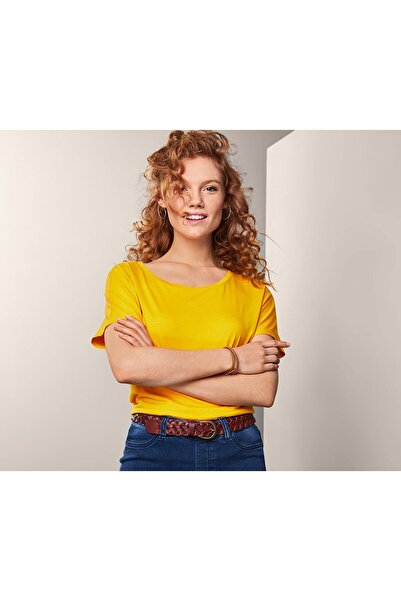 Tchibo Women Leather Belt, Brown