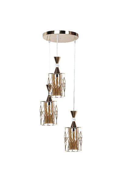 Humer Modern gold hanger E27*3