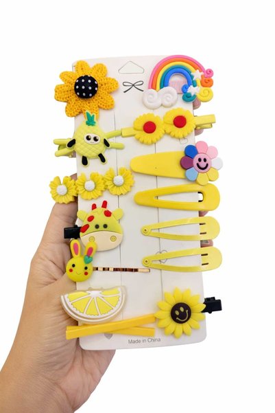 lindamina Girl's Hair Clip Set, 14 Pieces
