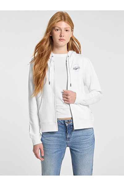 Guess Jeans Reg Zip Hood Kadın Sweatshirt