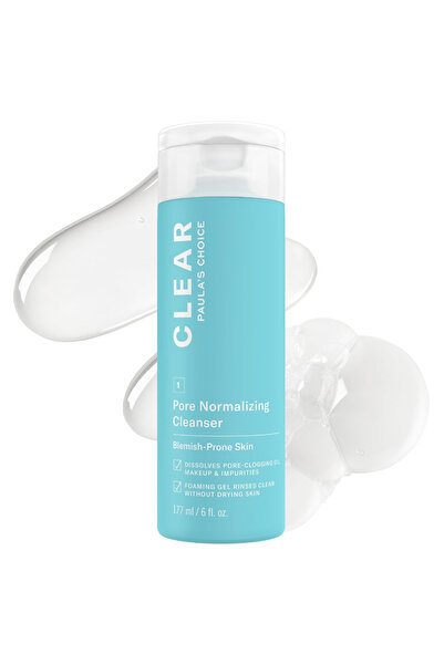 Paulas Choice Pore Normalizing Facial Cleanser, Daily Acne Face Wash with BHA...