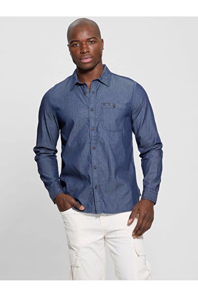 Guess Denim Work Erkek Denim Gömlek