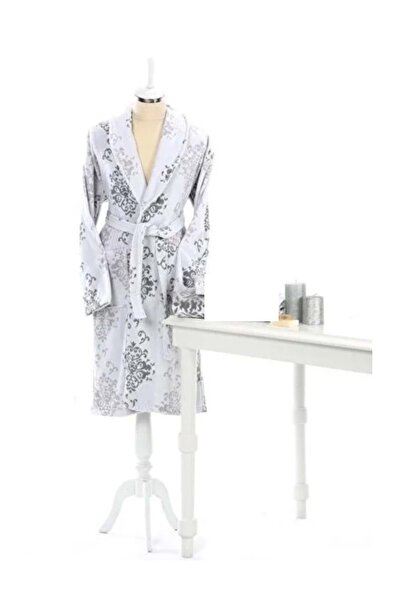 Özdilek Tek Bornoz Şalyaka Kadife-Emily Gri (S-M Beden)