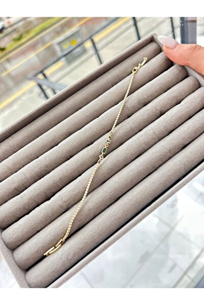 AURA ZİRKON TAŞ DETAYLI ÇELİK BİLEKLİK