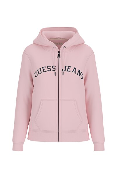 Guess Jeans Reg Zip Hood Kadın Sweatshirt