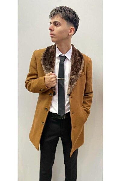 CALLIPSO Men's coat, Slim Fit, Callipso, Detachable faux fur collar