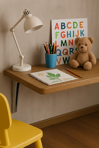 Keskin Metal Tasarım Duvara Monte Katlanır Masa Ayağı 40 cm ÇİNKO -1 takım (2...