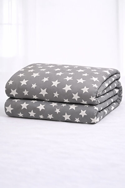 İQON Patterned Duvet Cover (1 Piece) Single Stars Gray